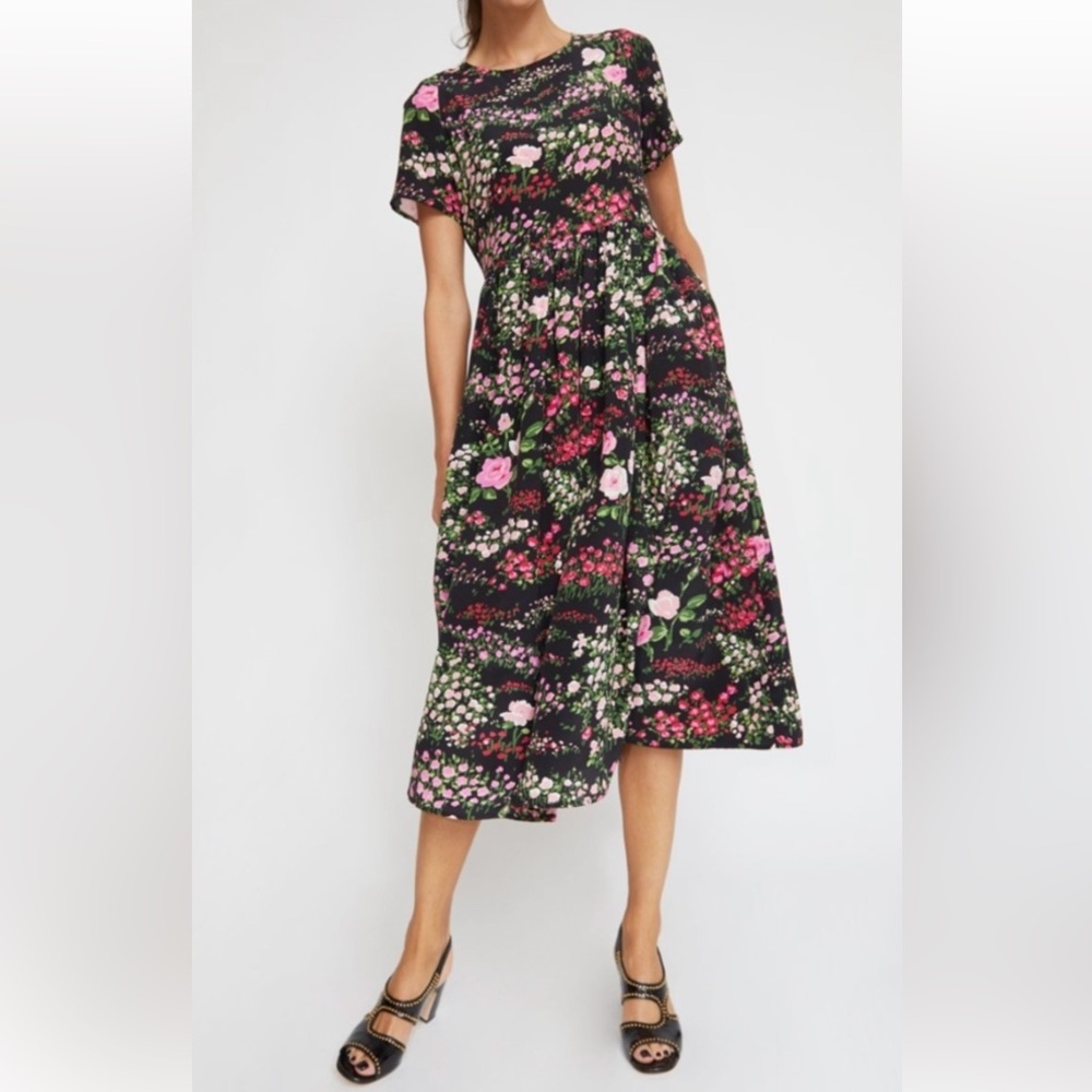 NO.6 dress Maeve black English garden size 3 - Picture 2 of 7
